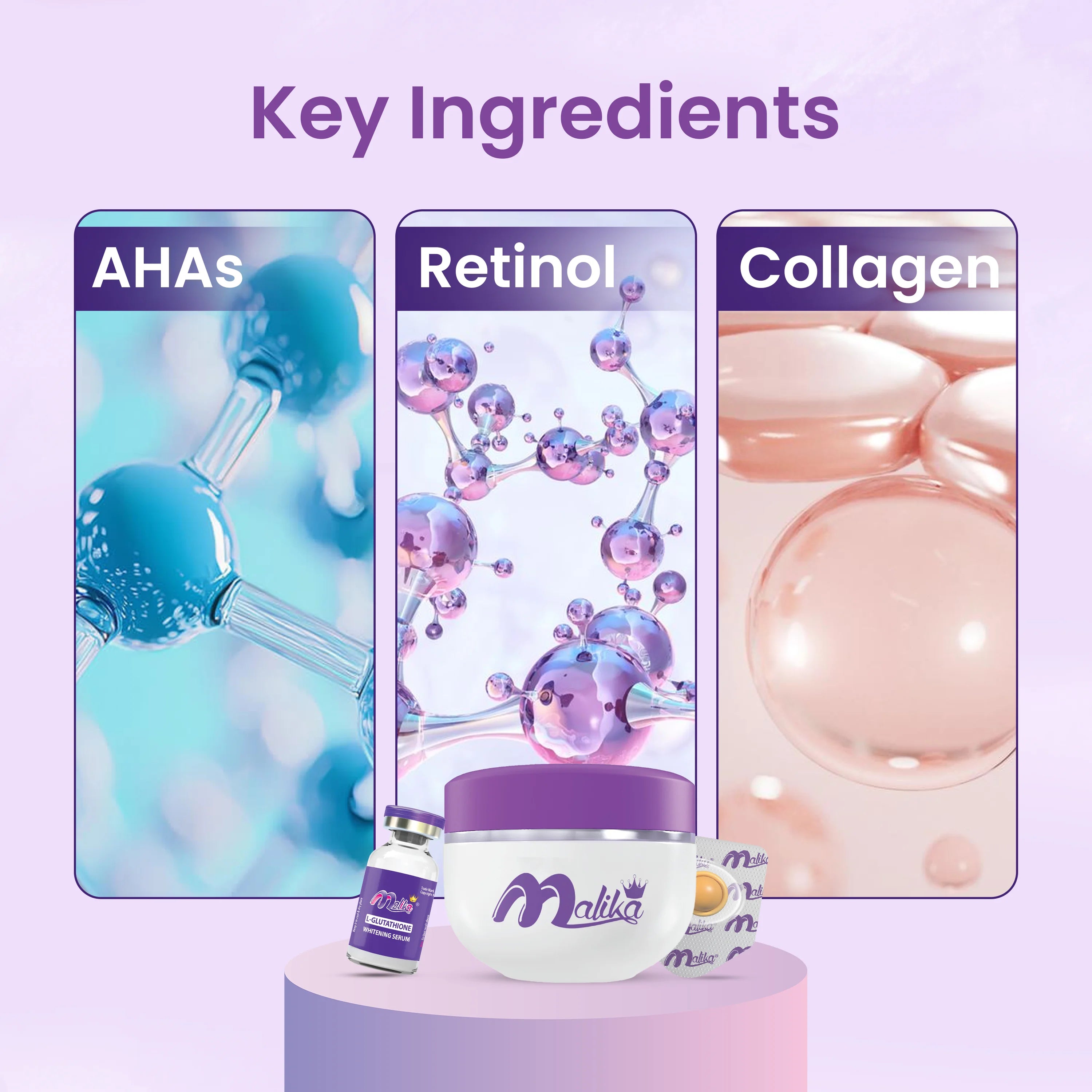 Malika Pro Collagen 3-in-1 Beauty Cream