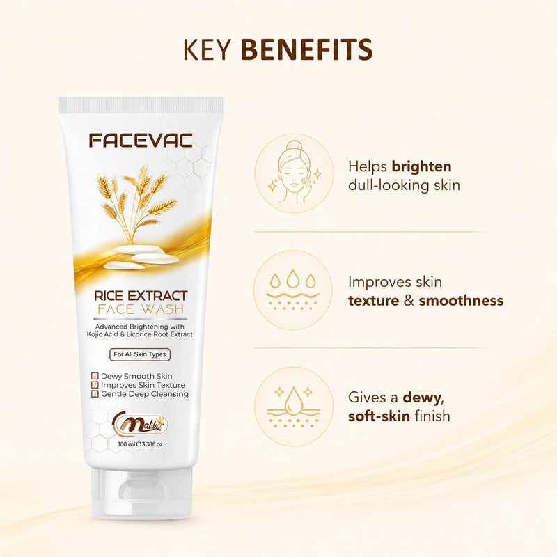 FaceVac- Rice Extract Facewash