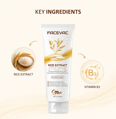 FaceVac- Rice Extract Facewash