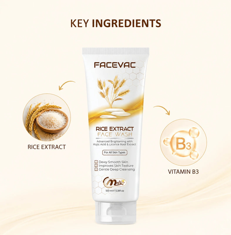 FaceVac- Rice Extract Facewash