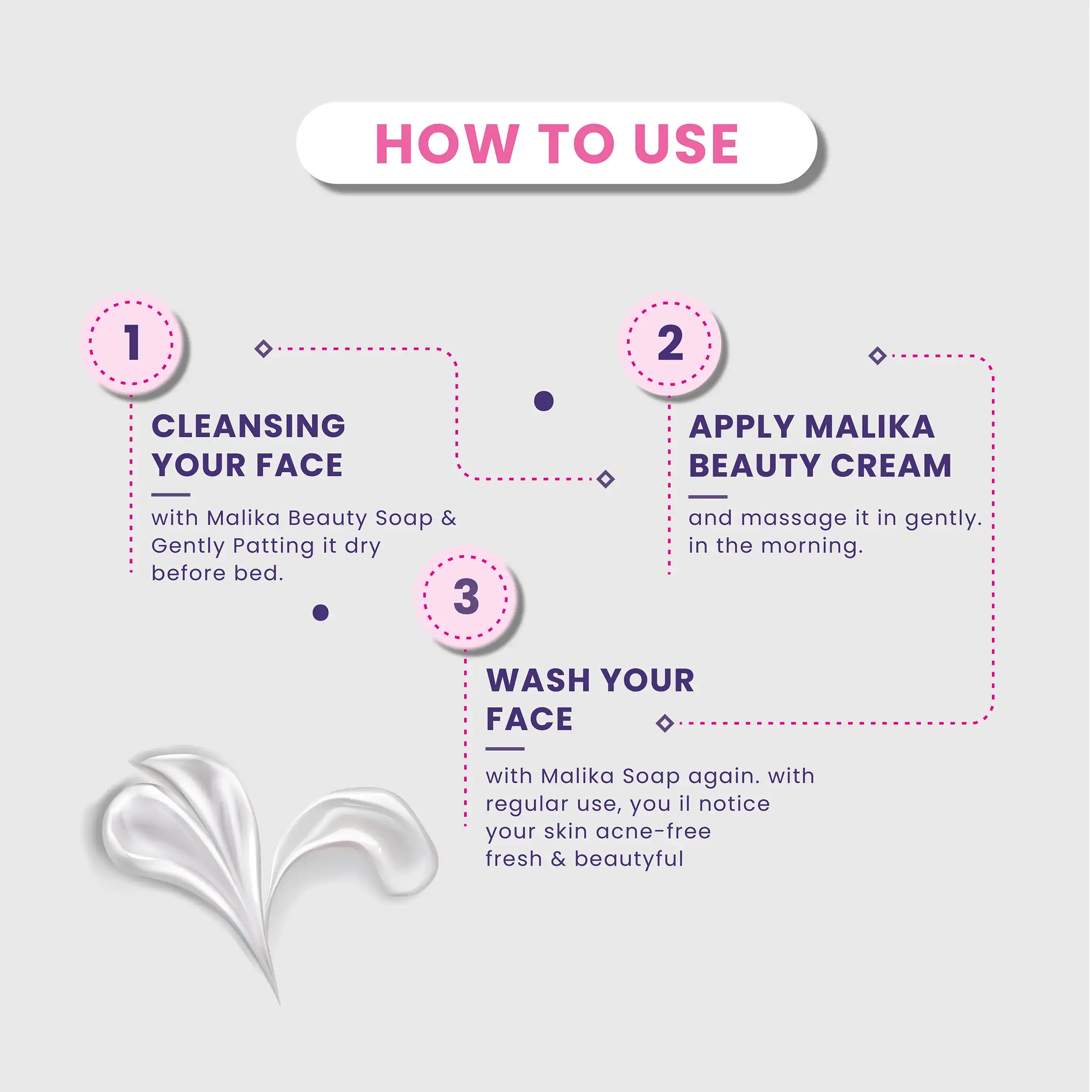 Malika Beauty Cream With Free Soap