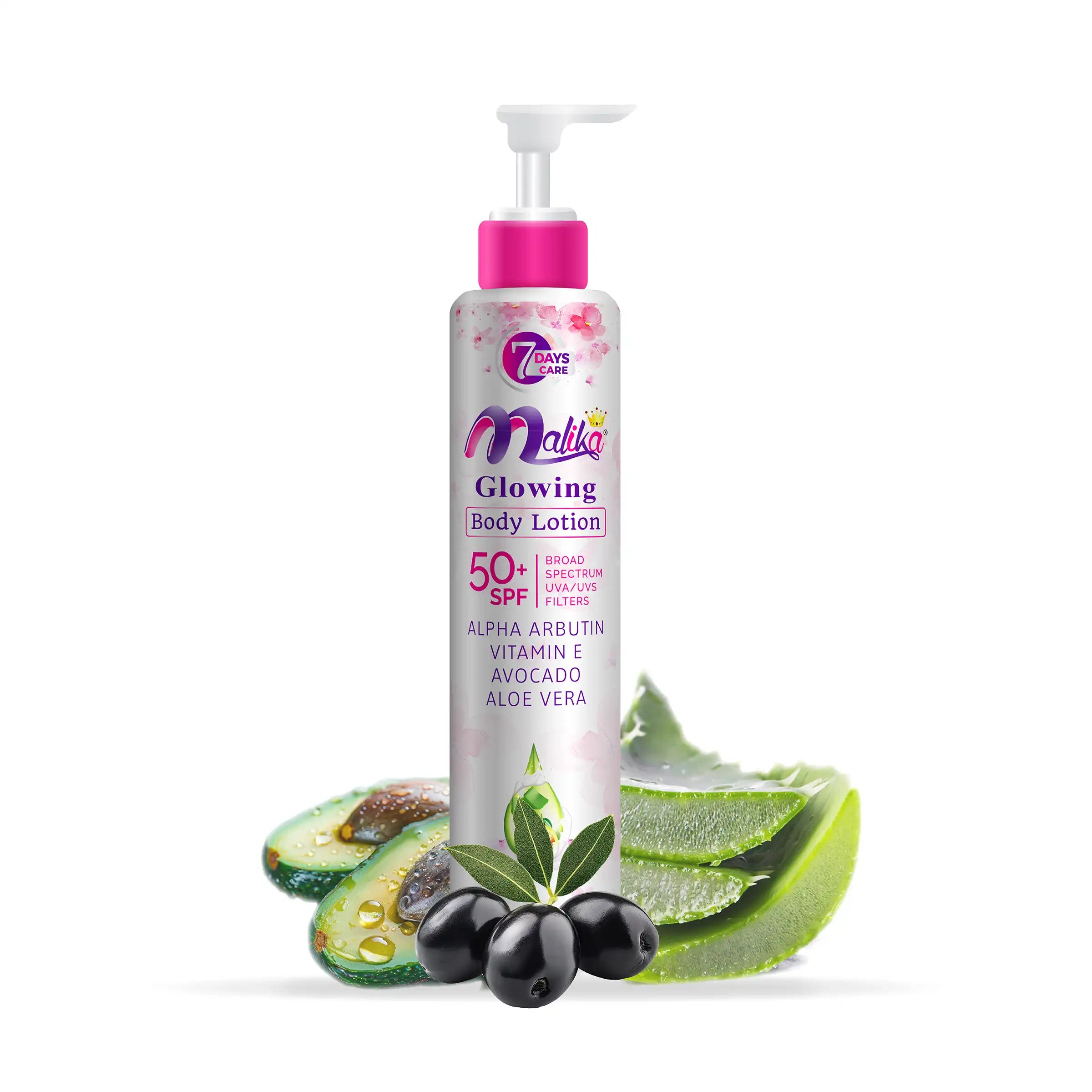 Malika GLOWING Face & Body Lotion