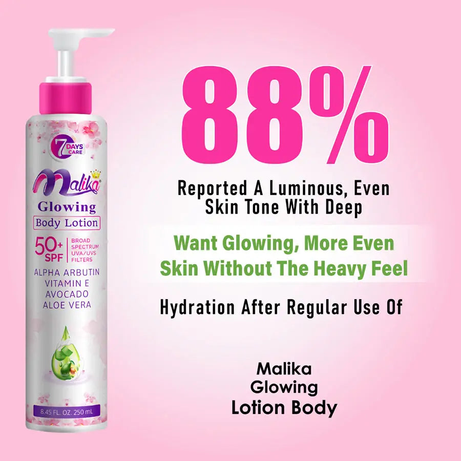 Malika GLOWING Face & Body Lotion