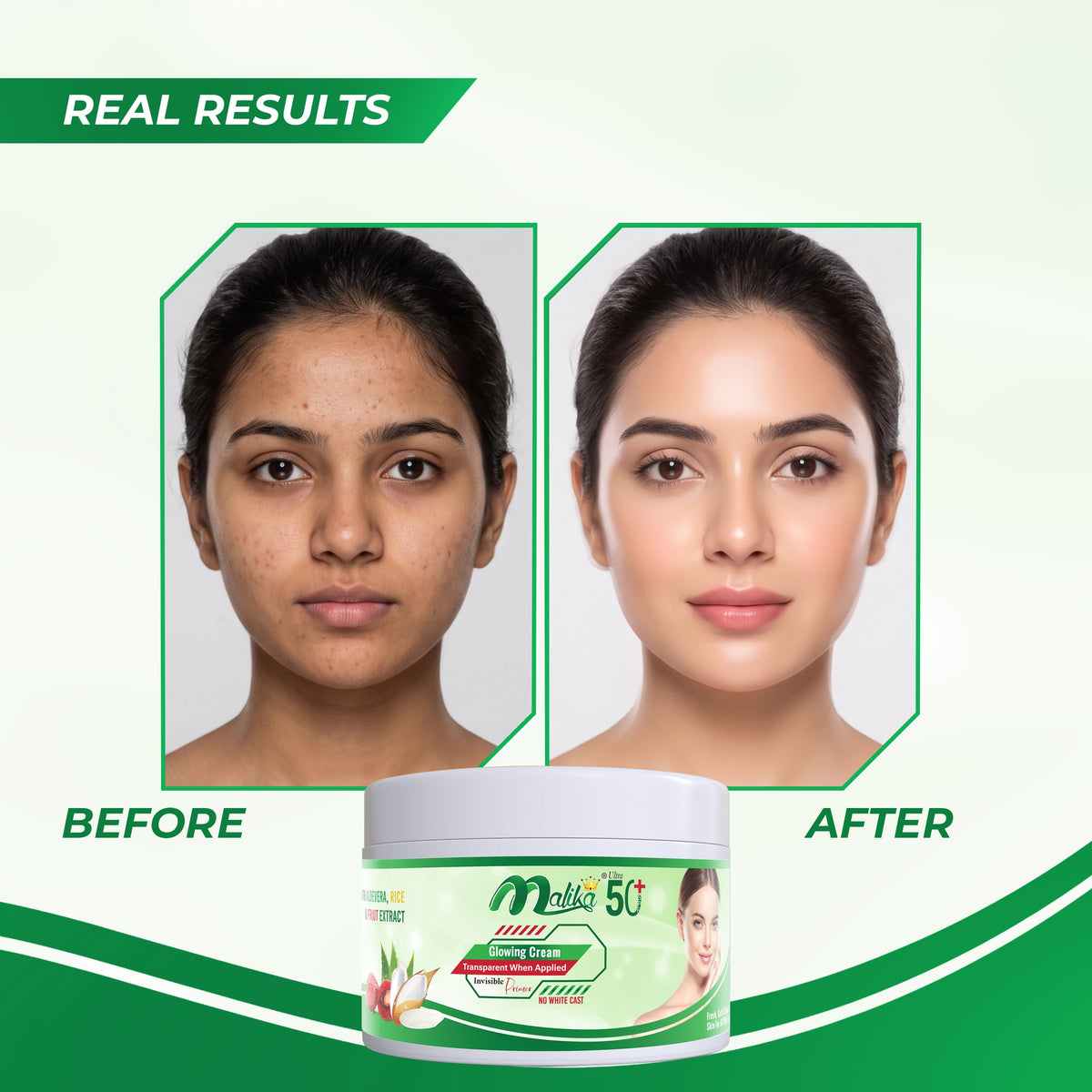 MALIKA SPF 50+ GLOWING  CREAM