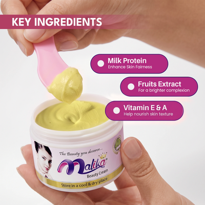 Malika Beauty Cream With Free Soap
