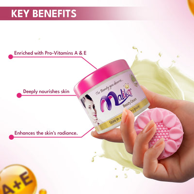 Malika Beauty Cream With Free Soap