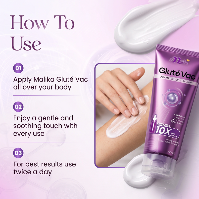 Gluté Vac Advance Serum Lotion with 10x Bright & Even Care