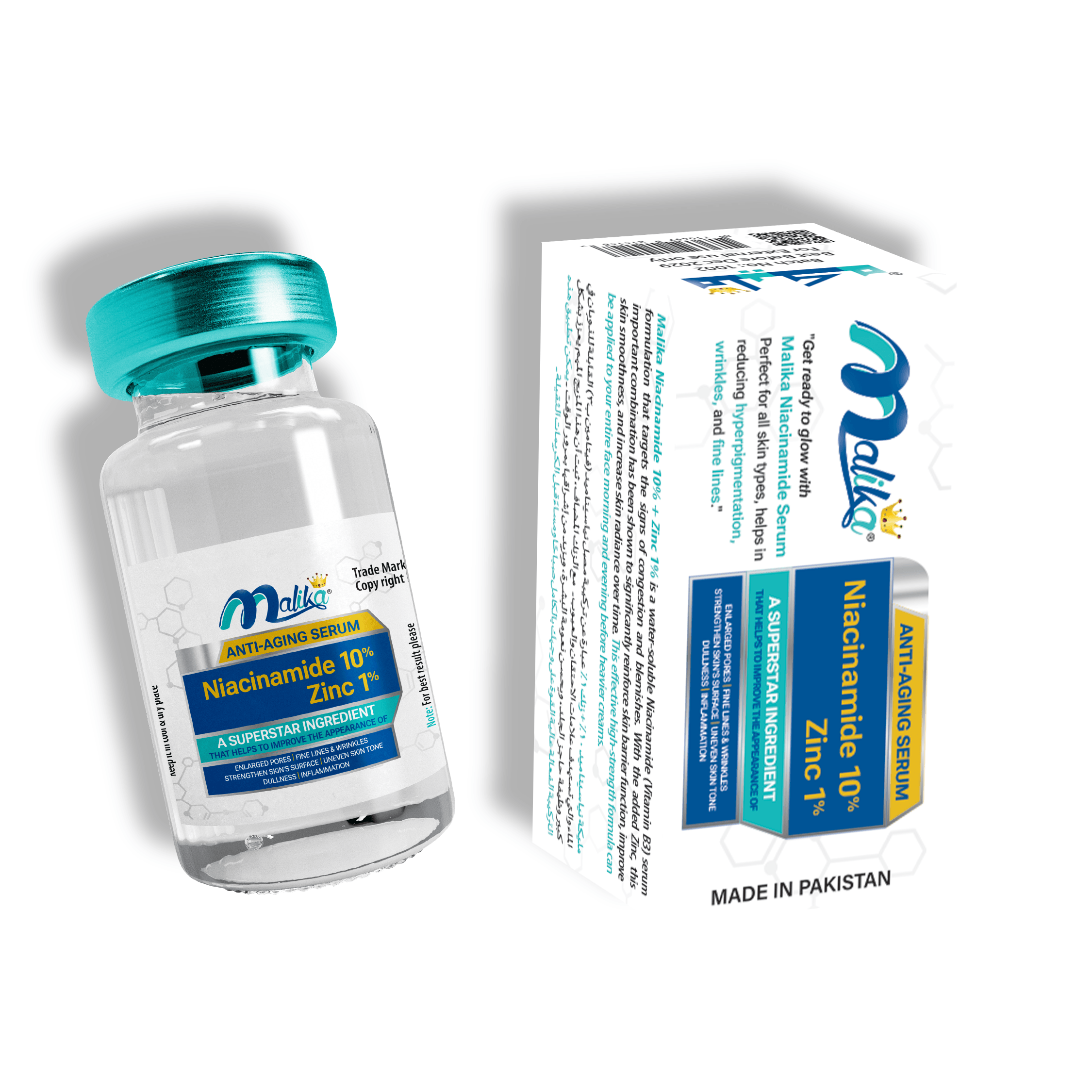 Malika Niacinamide 10% + Zinc 1% Serum