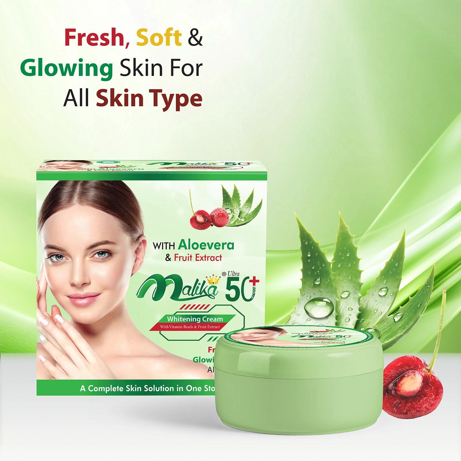MALIKA SPF 50+ GLOWING  CREAM